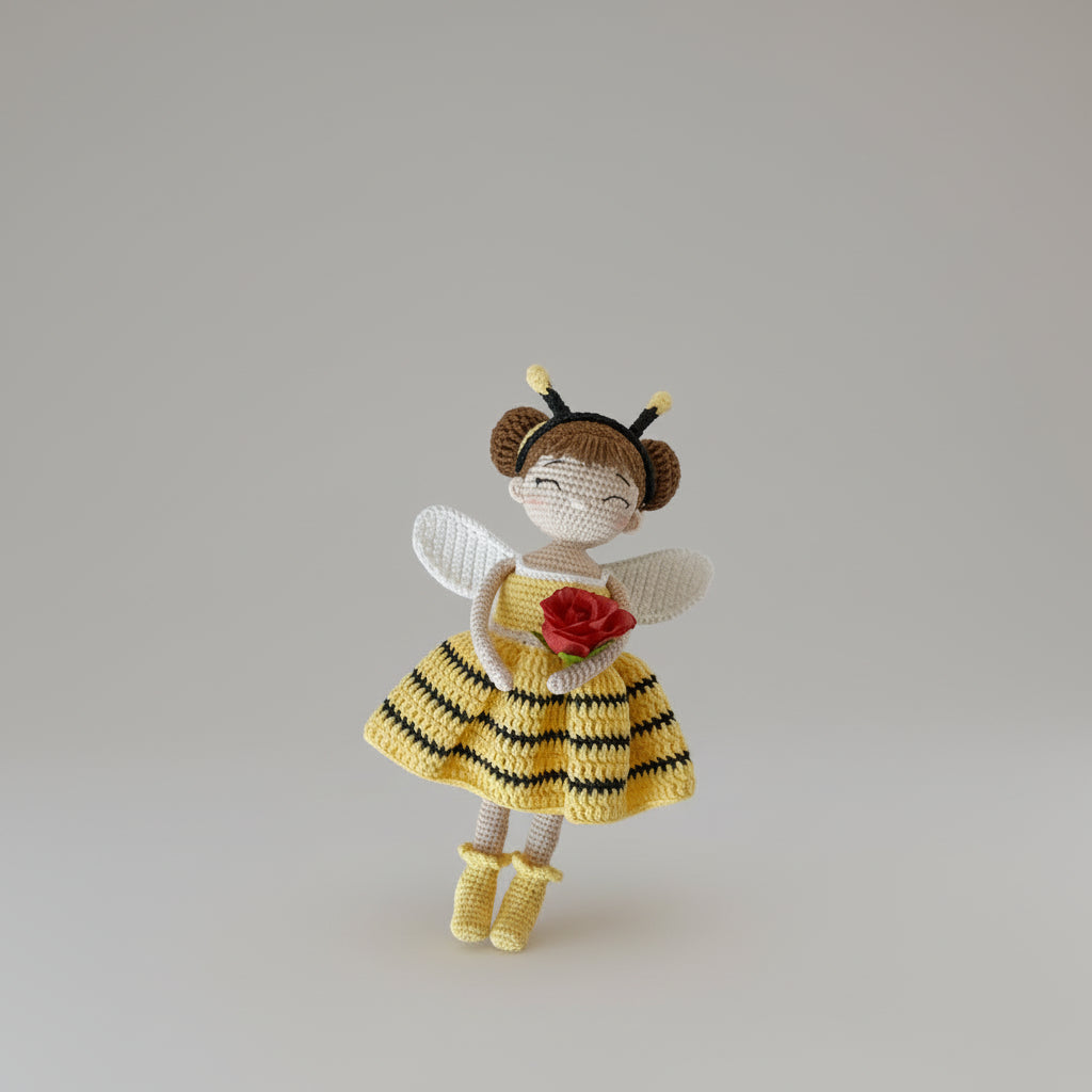 Bee Girl Doll – Amigurumi Crochet Pattern PDF