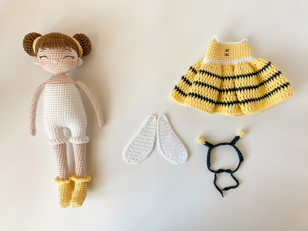 Bee Girl Doll – Amigurumi Crochet Pattern PDF