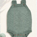 Fern Baby Romper Knitting Pattern PDF
