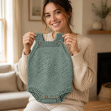 Fern Baby Romper Knitting Pattern PDF