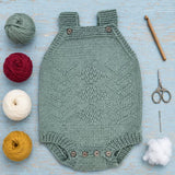 Fern Baby Romper Knitting Pattern PDF